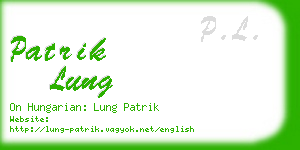 patrik lung business card